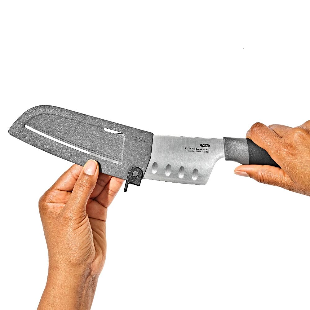 5 in Santoku Knife with Locking Sheath O0