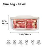 Silicone Reusable Bag - Slim Bag (20 oz) - Oat U7