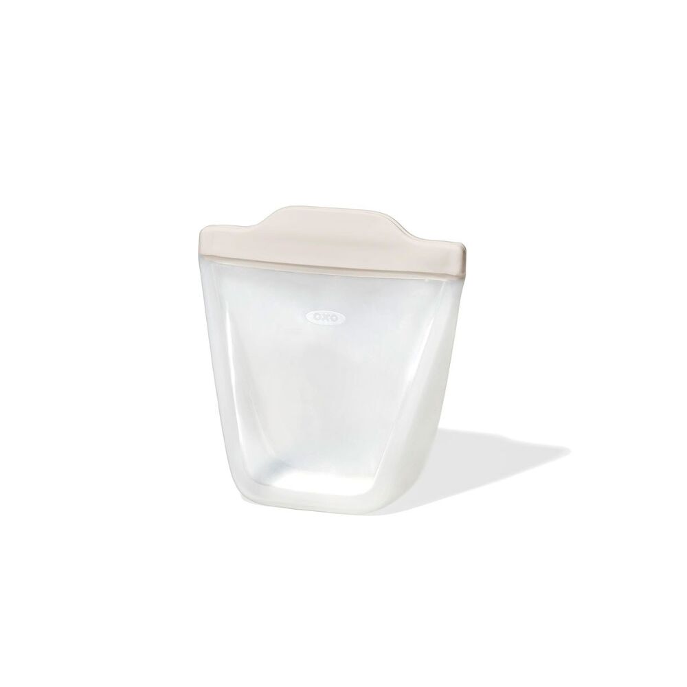 Silicone Reusable Bag - Stand-Up Cup (8 oz) - Oat L8