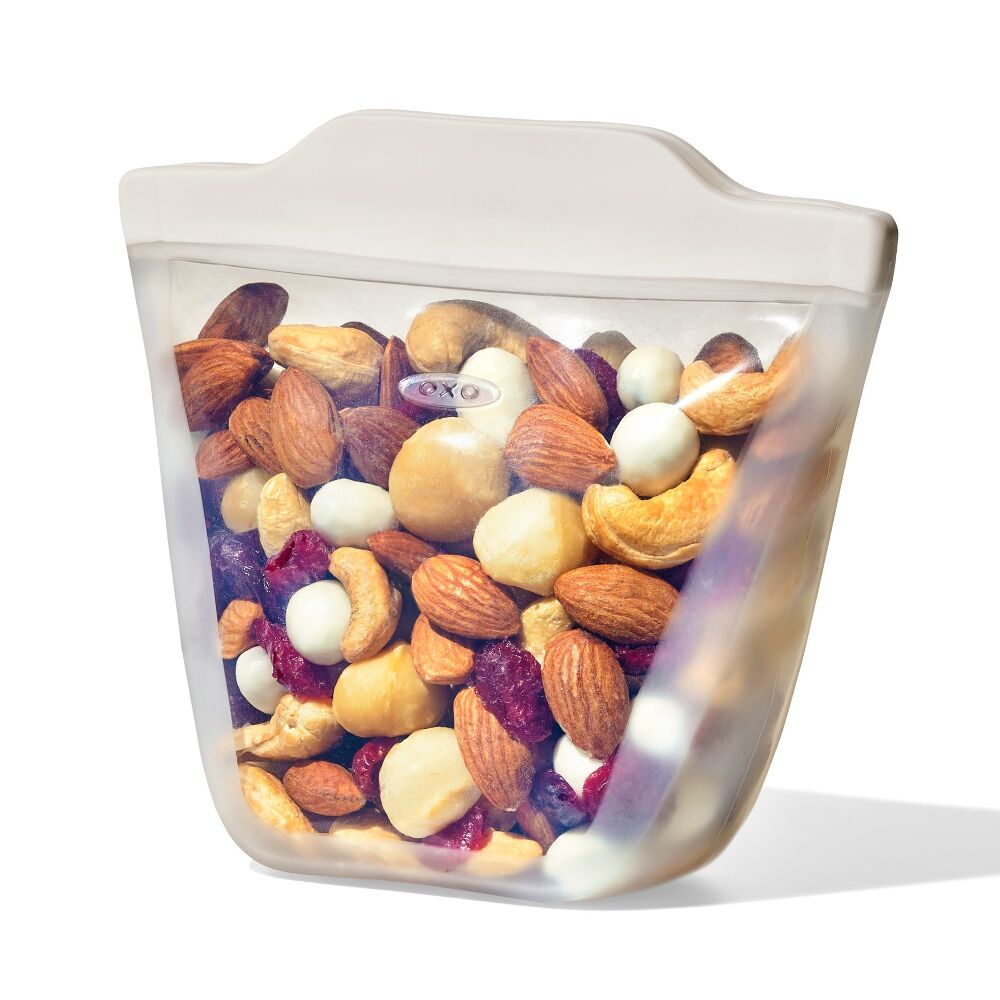 Silicone Reusable Bag - Stand-Up Cup (8 oz) - Oat L8