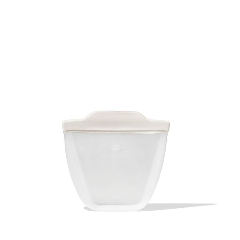 Silicone Reusable Bag - Stand-Up Cup (8 oz) - Oat L8