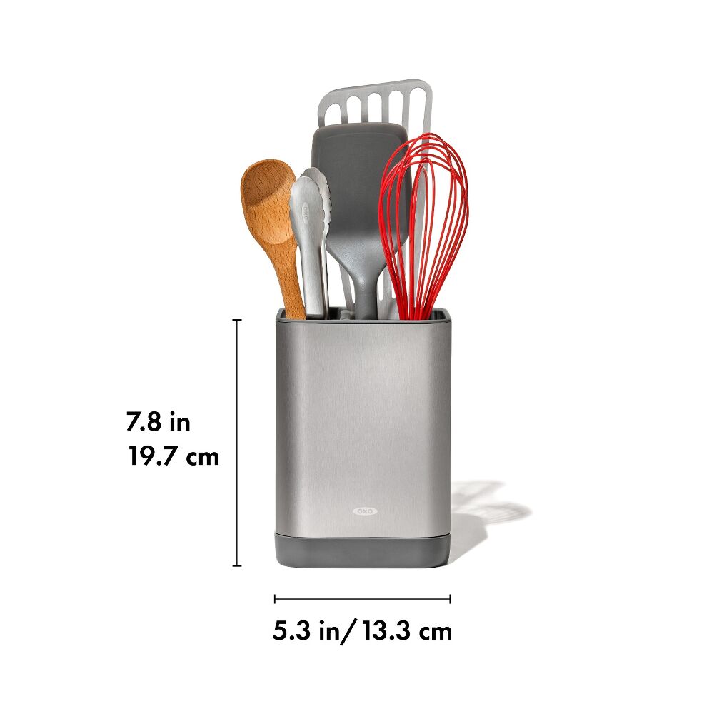 Adjustable Stainless Steel Utensil Holder - Small Y3