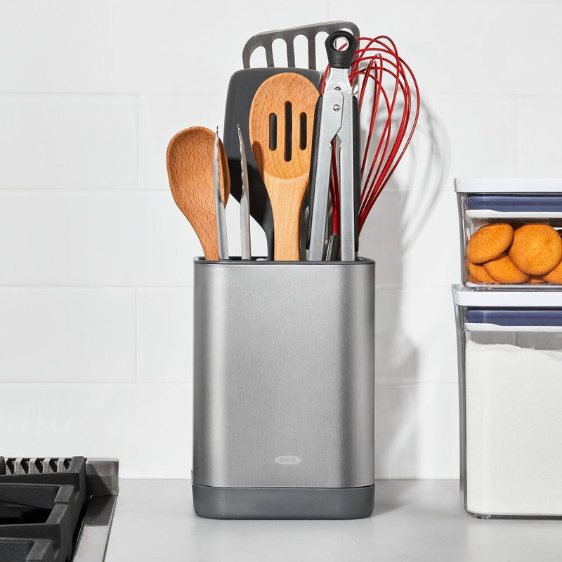 Adjustable Stainless Steel Utensil Holder - Small Y3