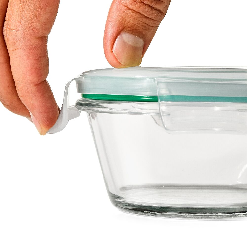 Smart Seal 8-Piece1 Cup Glass Round Container Set W1