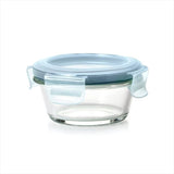 Smart Seal 1-Cup Glass Round Container - Arctic Blue L0