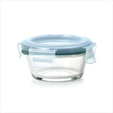 Smart Seal 1-Cup Glass Round Container - Arctic Blue U7