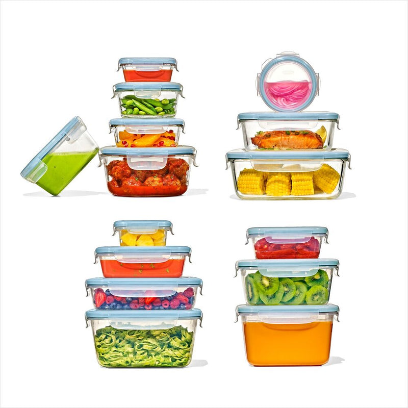 30-Piece Smart Seal Container Set - Arctic Blue D0