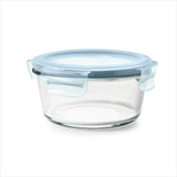 Smart Seal 4-Cup Glass Round Container - Arctic Blue G2