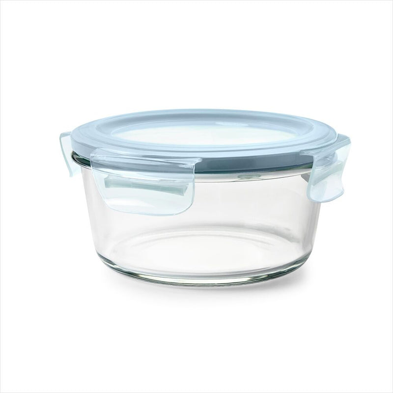 Smart Seal 4-Cup Glass Round Container - Arctic Blue G2