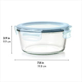 Smart Seal 7-Cup Glass Round Container - Arctic Blue Q4