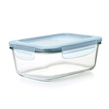 Smart Seal 8-Cup Glass Rectangle Container - Arctic Blue X6