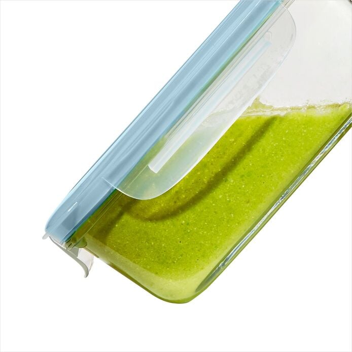 Smart Seal 8-Cup Glass Rectangle Container - Arctic Blue X6