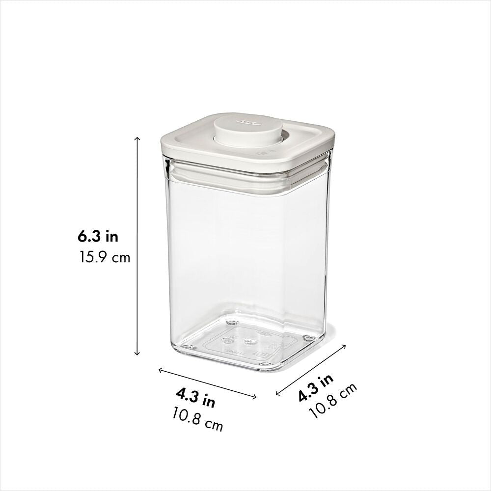 OXO Pet POP Container — Small Square Short — 1.1 Qt/1 L O0