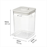 OXO Pet POP Container with Scoop — Big Square Medium — 4.4 Qt/4.2 L R0