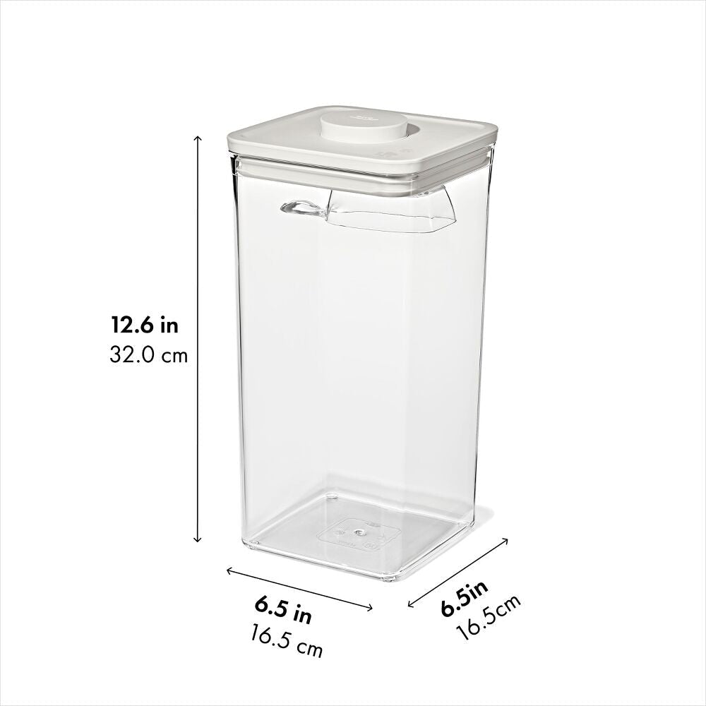 POP Container with Scoop — Big Square Tall — 6 Qt/5.7 L O4
