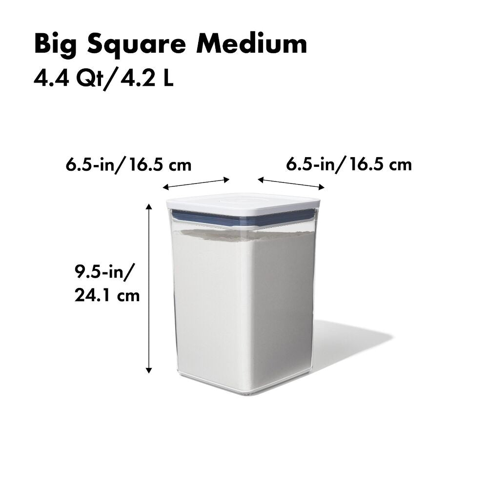 POP Container - Big Square Medium (4.4 Qt/4.2 L) Z6