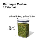 POP Container - Rectangle Medium (2.7 Qt/2.6 L) C7