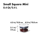 POP Container - Small Square Mini (0.4 Qt.) H7