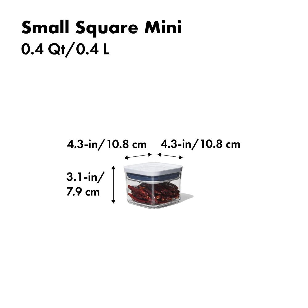 POP Container - Small Square Mini (0.4 Qt.) H7