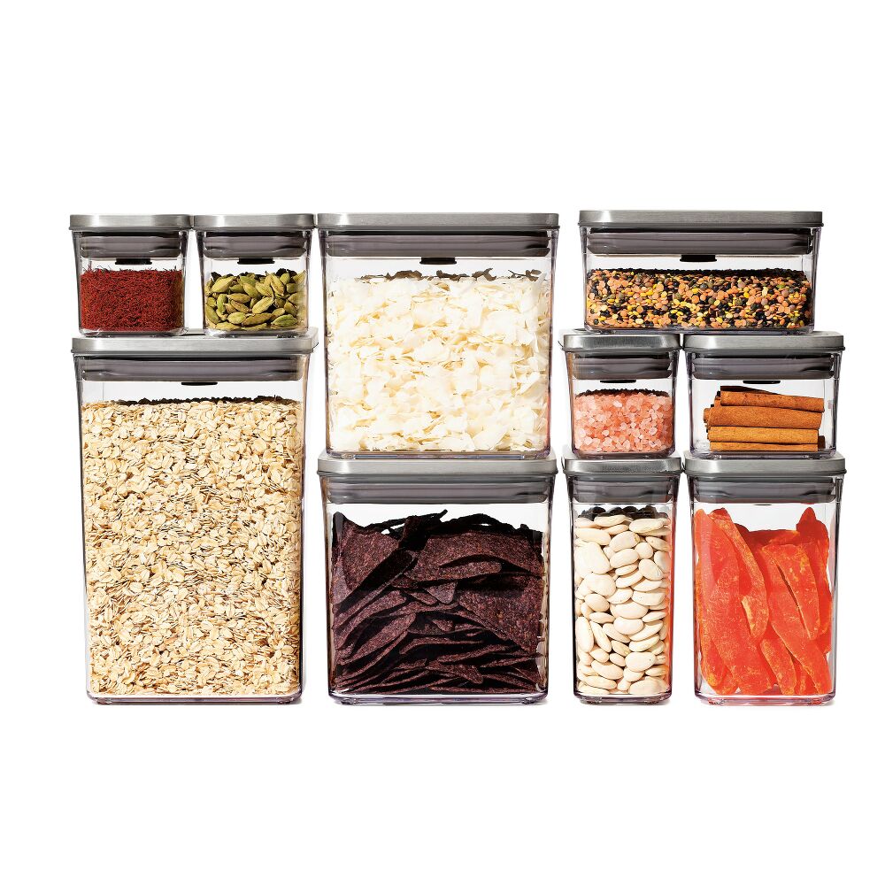 Steel 12-Piece POP Container Set D4