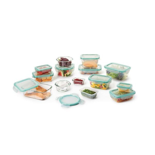 OXO Good Grips 30 Piece Smart Seal Glass & Plastic Container Set B1