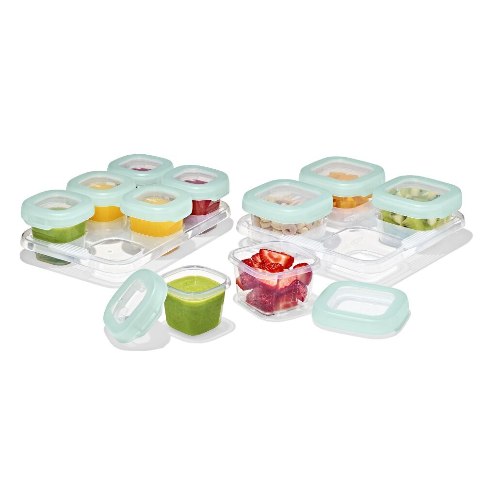 12-Piece Baby Blocks Food Storage Container Set - Opal S6