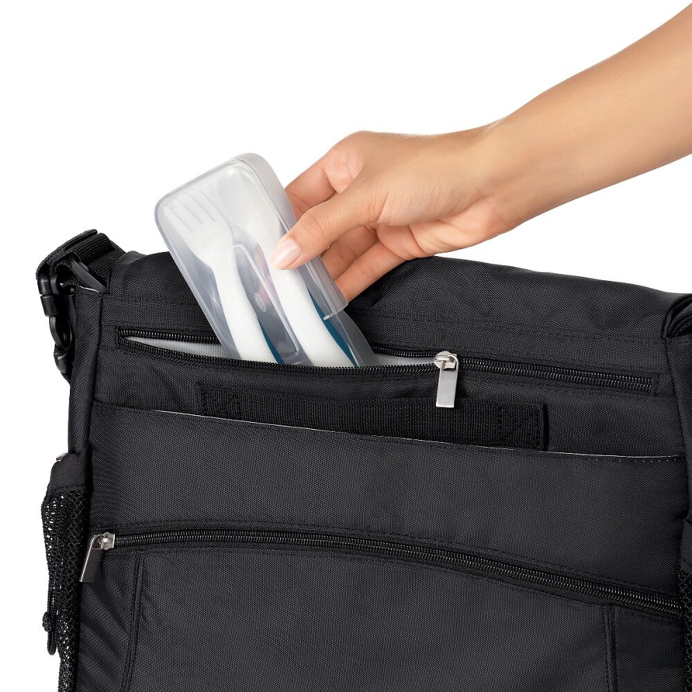 On-the-Go Plastic Fork and Spoon Set with Travel Case S6