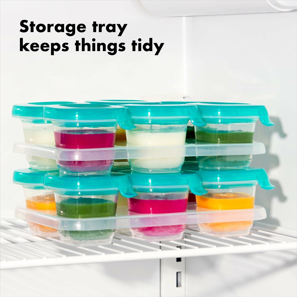 2 oz Baby Blocks™ Silicone Freezer Storage Containers F1