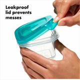 4 oz Baby Blocks™ Silicone Freezer Storage Containers - Tot Teal B2