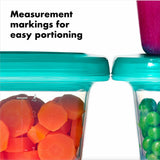 4 oz Baby Blocks™ Silicone Freezer Storage Containers - Tot Teal E6