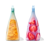 Tot Silicone Reusable Bag - 2-Piece Stand-Up Cup Set I8