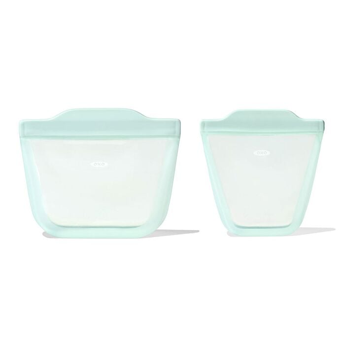 Tot Silicone Reusable Bag - 2-Piece Stand-Up Cup Set I8
