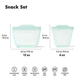 Tot Silicone Reusable Bag - 2-Piece Stand-Up Cup Set I8