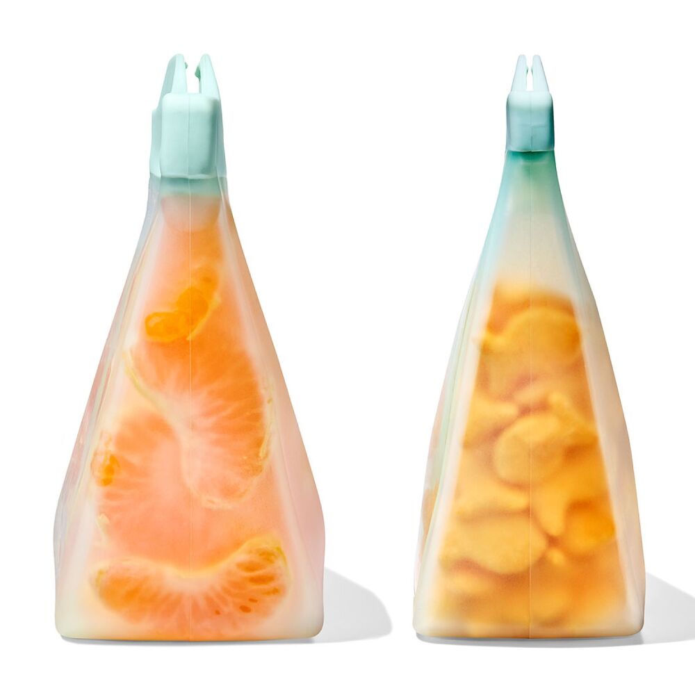 Tot Silicone Reusable Bag - 2-Piece Stand-Up Cup Set I8