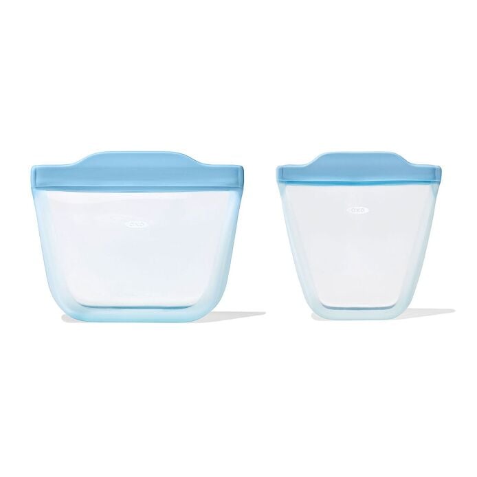 Tot Silicone Reusable Bag - 2-Piece Stand-Up Cup Set I8