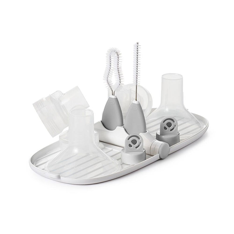 Breast Pump Parts Drying Rack with Detail Brushes E8