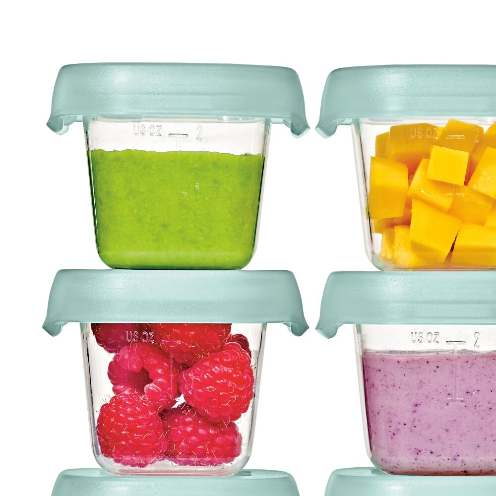 Baby Blocks Food Storage Containers (2 oz) - Opal J1