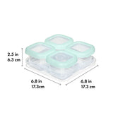 Baby Blocks Food Storage Containers (4 oz) - Opal X4