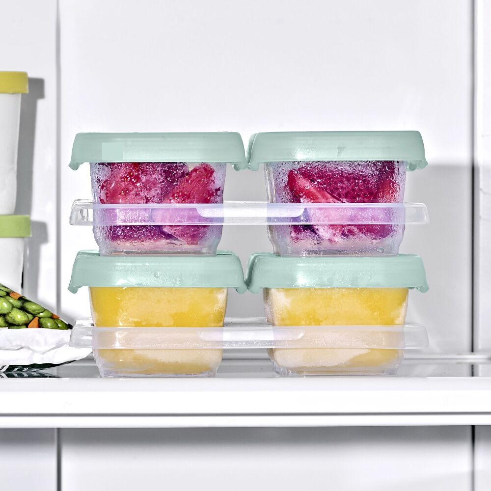 Baby Blocks Food Storage Containers (4 oz) - Opal X4