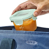 Glass Baby Blocks Food Storage Containers (4 oz) - Opal Q0