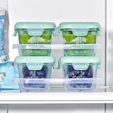 Glass Baby Blocks Food Storage Containers (4 oz) - Opal Q0