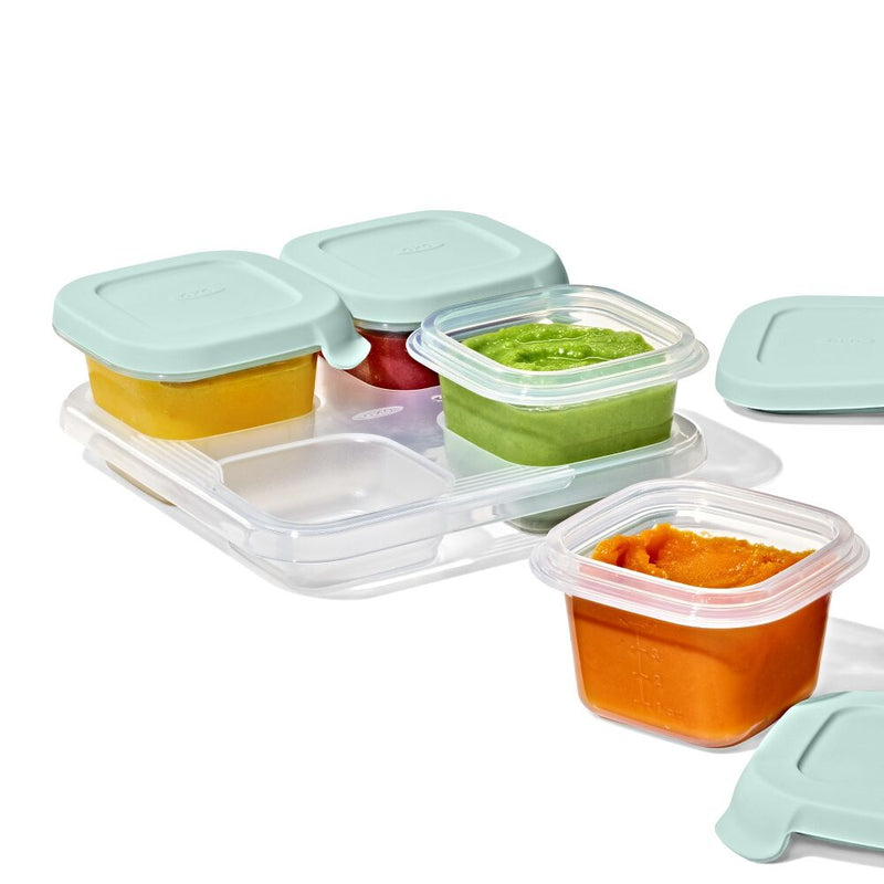 Silicone Baby Blocks Food Storage Containers (4 oz) - Opal A3