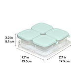 Silicone Baby Blocks Food Storage Containers (4 oz) - Opal A3