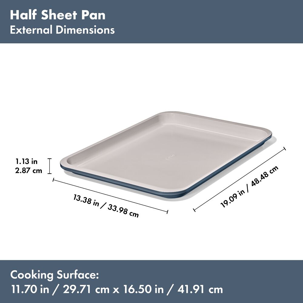 Non-Stick Pro Ceramic Coated Metal Bakeware Half Sheet Pan L0